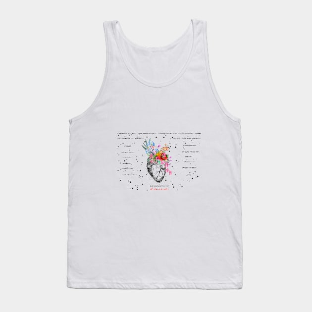 Heart Tank Top by RosaliArt